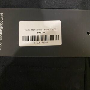 Primo Mens Pants - Black - 32/34
